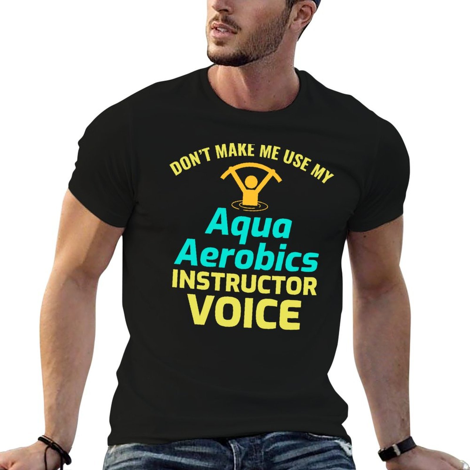 Aquatic Aerobics - Camiseta de instructor de aeróbic acuático,