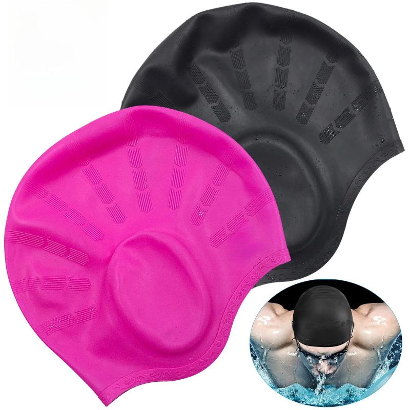 Aquatic Sports Cap - Gorro de natación de silicona grande